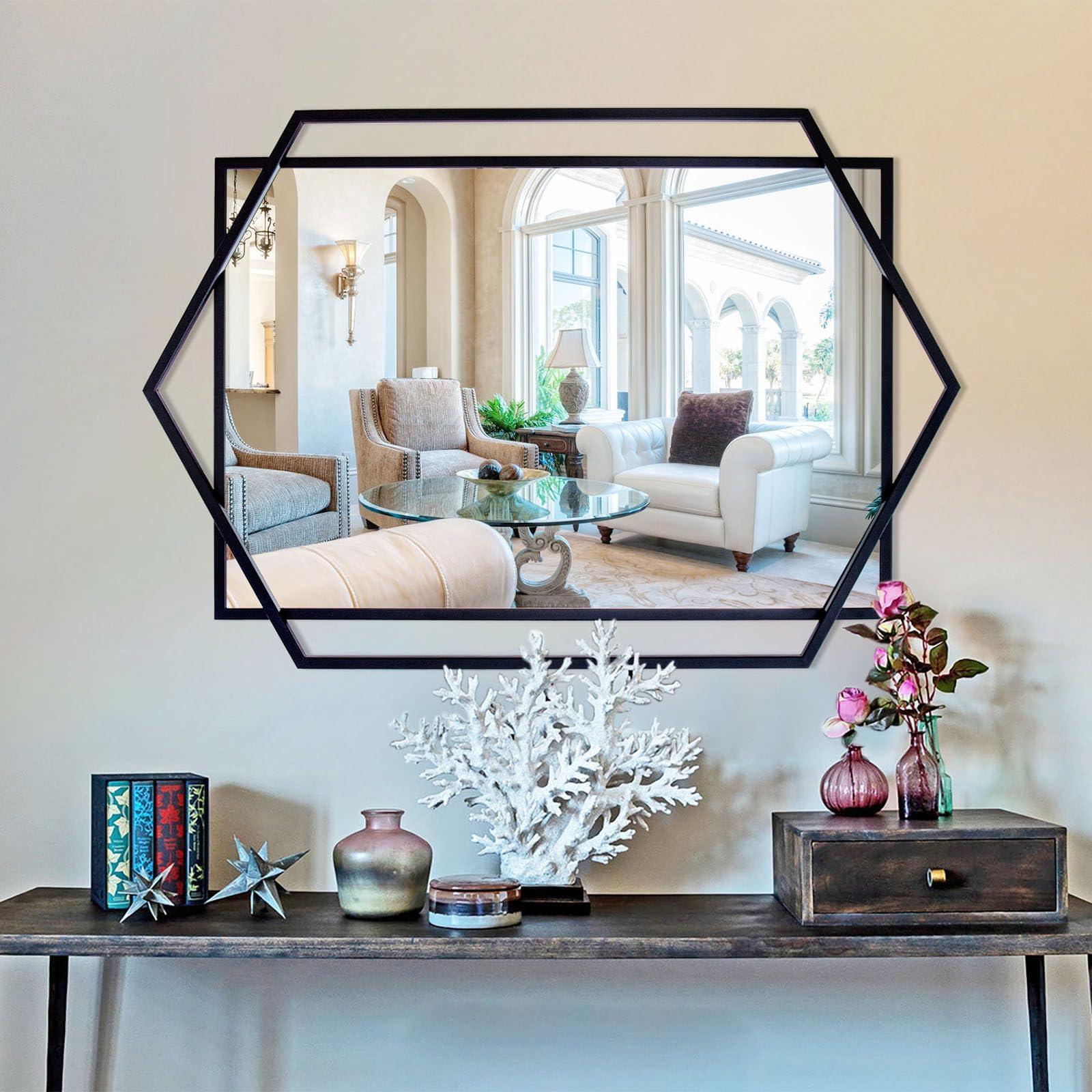 B2大 ポスター Anly  26ml Amazon.com: Autdot Black Decorative Mirror for Wall Decor